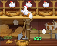 Angry chicken egg madness vicces HTML5 jtk